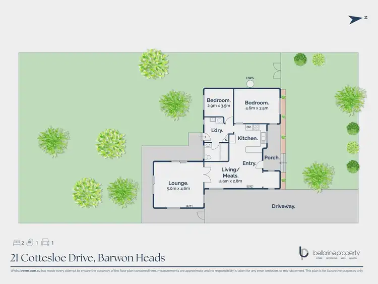 Floorplan of Homely house listing, 21 Cottesloe Drive, Barwon Heads VIC 3227