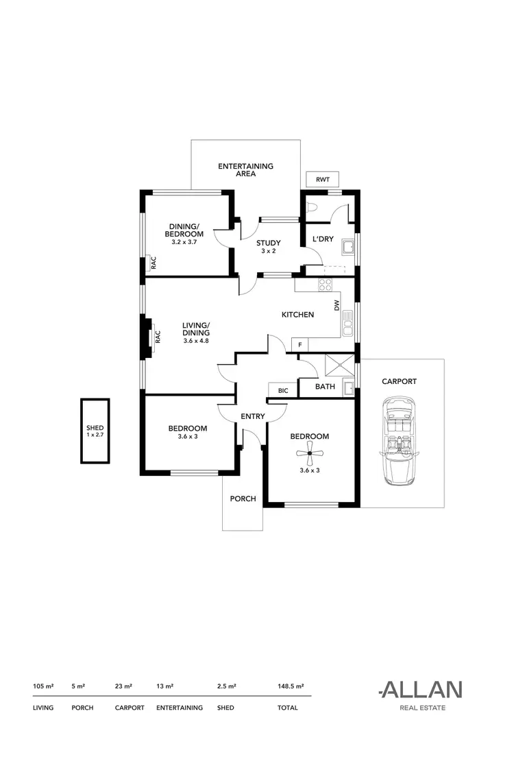 Floorplan of Homely house listing, 15 Nilpena Avenue, Park Holme SA 5043