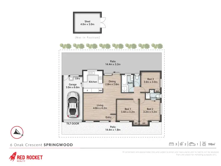 Floorplan of Homely house listing, 6 Onak Crescent, Springwood QLD 4127