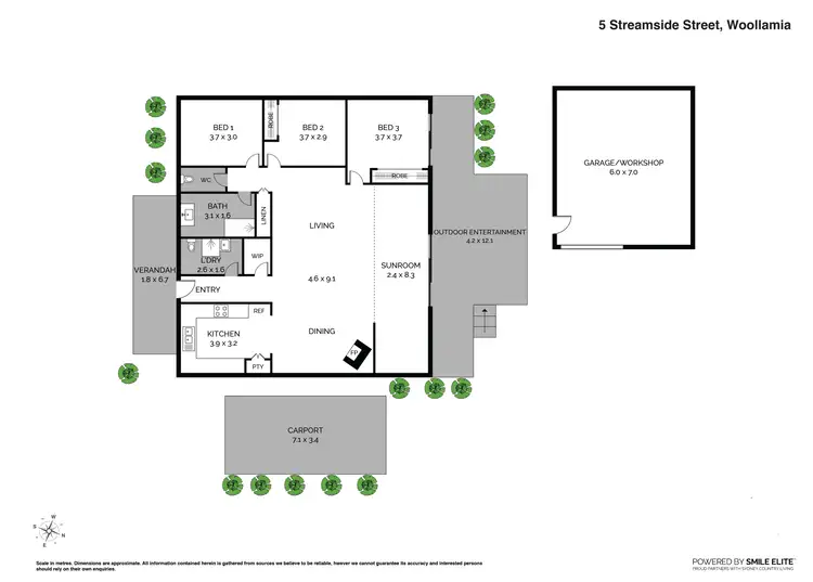 Floorplan of Homely house listing, 5 Streamside Street, Woollamia NSW 2540