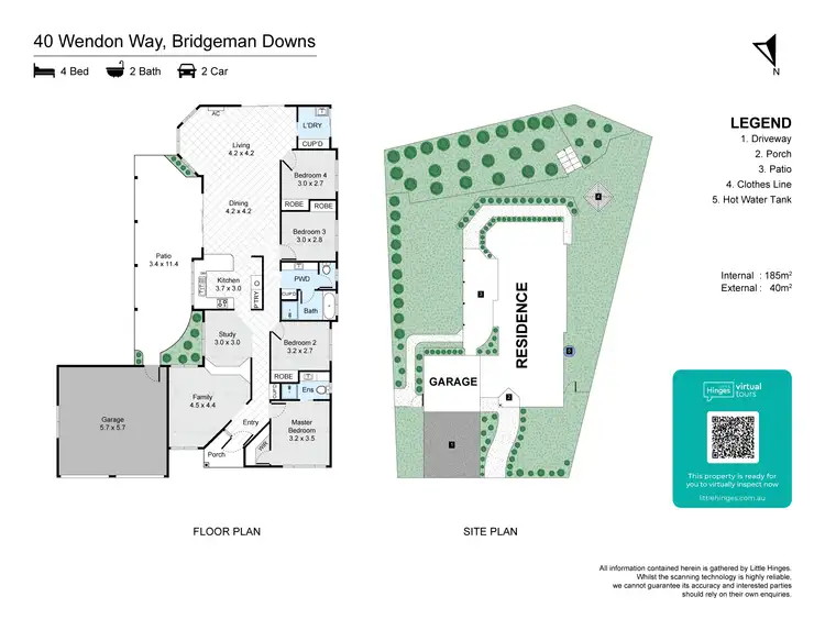Floorplan of Homely house listing, 40 Wendon Way, Bridgeman Downs QLD 4035