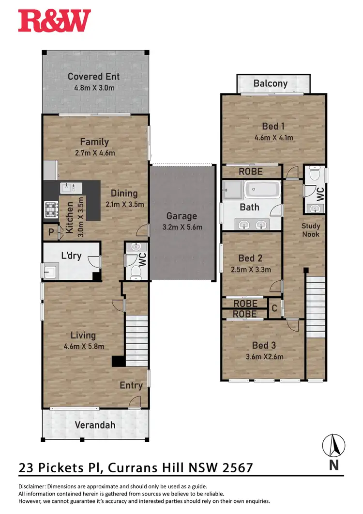 Floorplan of Homely house listing, 23 Pickets Place, Currans Hill NSW 2567