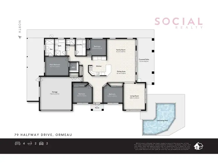 Floorplan of Homely house listing, 79 Halfway Drive, Ormeau QLD 4208