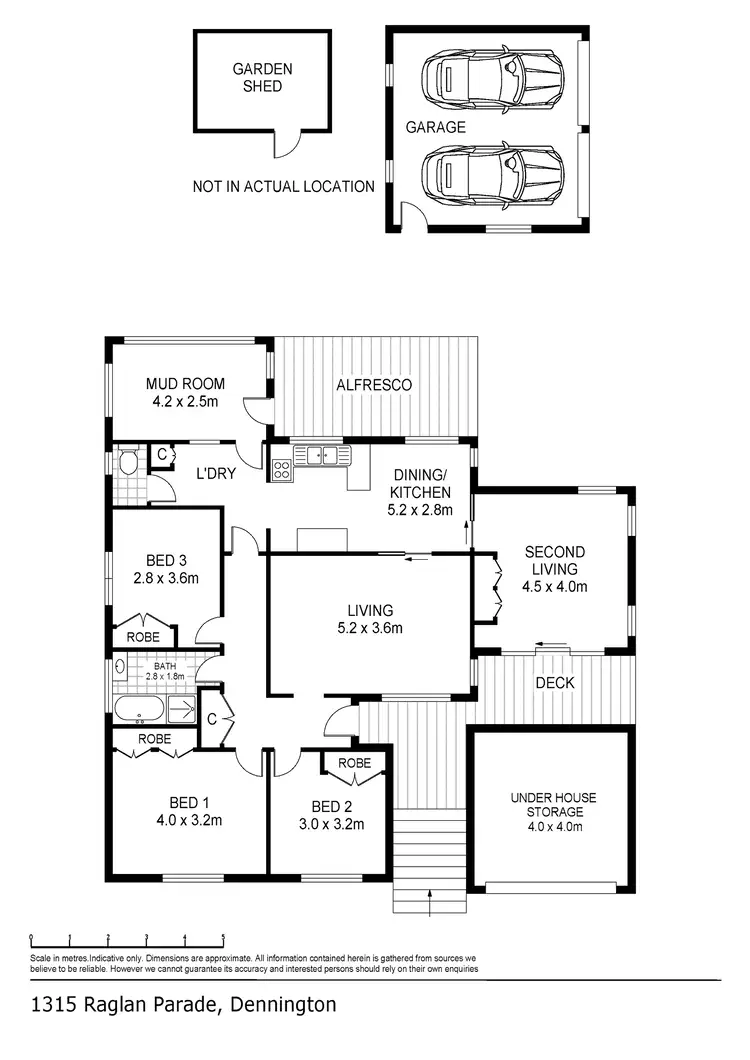 Floorplan of Homely house listing, 1315 Raglan Parade, Dennington VIC 3280