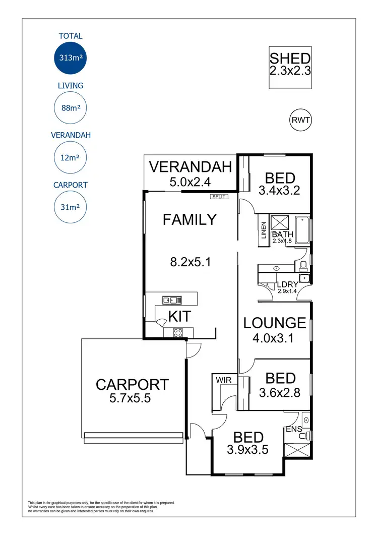 Floorplan of Homely house listing, 37 Grassmere Drive, Murray Bridge SA 5253