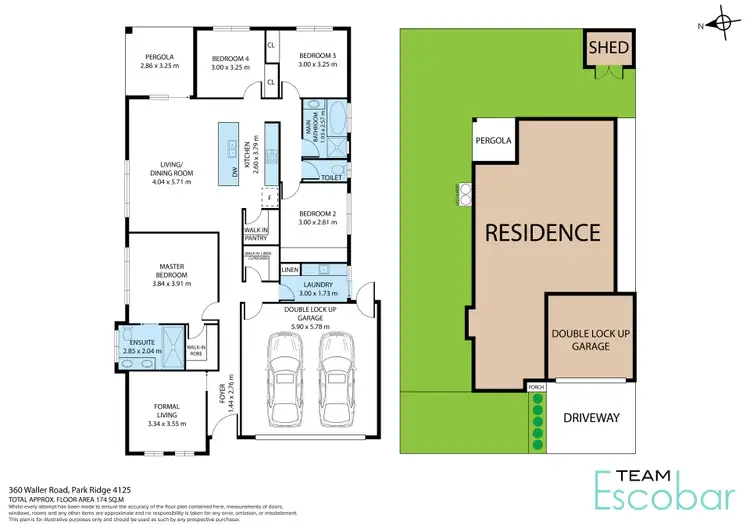 Floorplan of Homely house listing, 360 Waller Road, Park Ridge QLD 4125