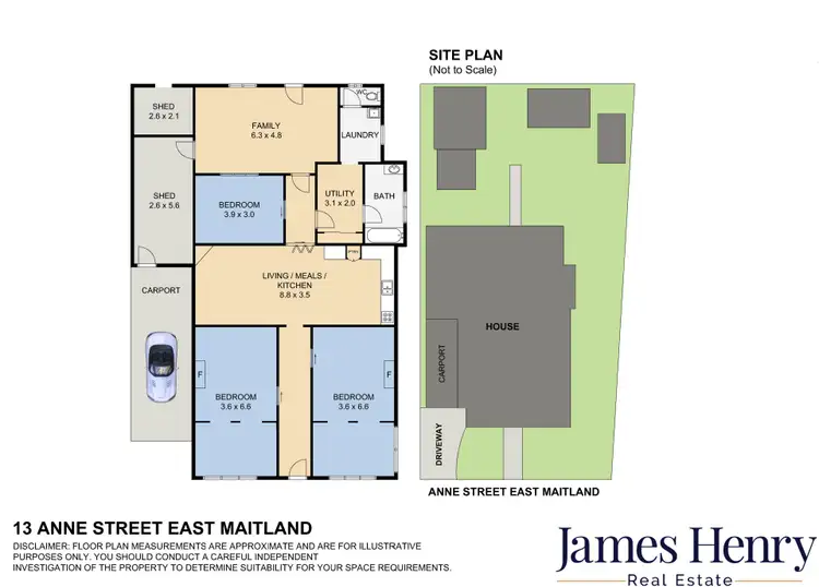 Floorplan of Homely house listing, 13 Anne Street, East Maitland NSW 2323