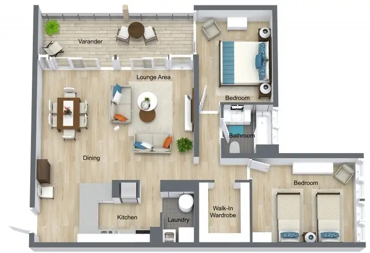 Floorplan of Homely apartment listing, 5/5-7 Amphora Street, Palm Cove QLD 4879