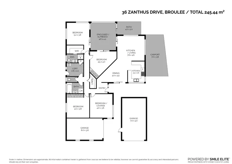 Floorplan of Homely house listing, 36 Zanthus Drive, Broulee NSW 2537