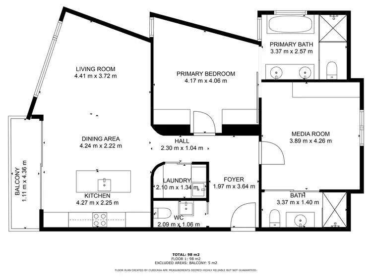 Floorplan of Homely alpine listing, 2.1/Bellevarde Diggings Terrace, Thredbo NSW 2625