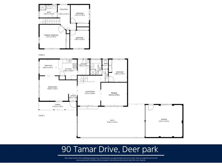 Floorplan of Homely house listing, 90 Tamar Drive, Deer Park VIC 3023