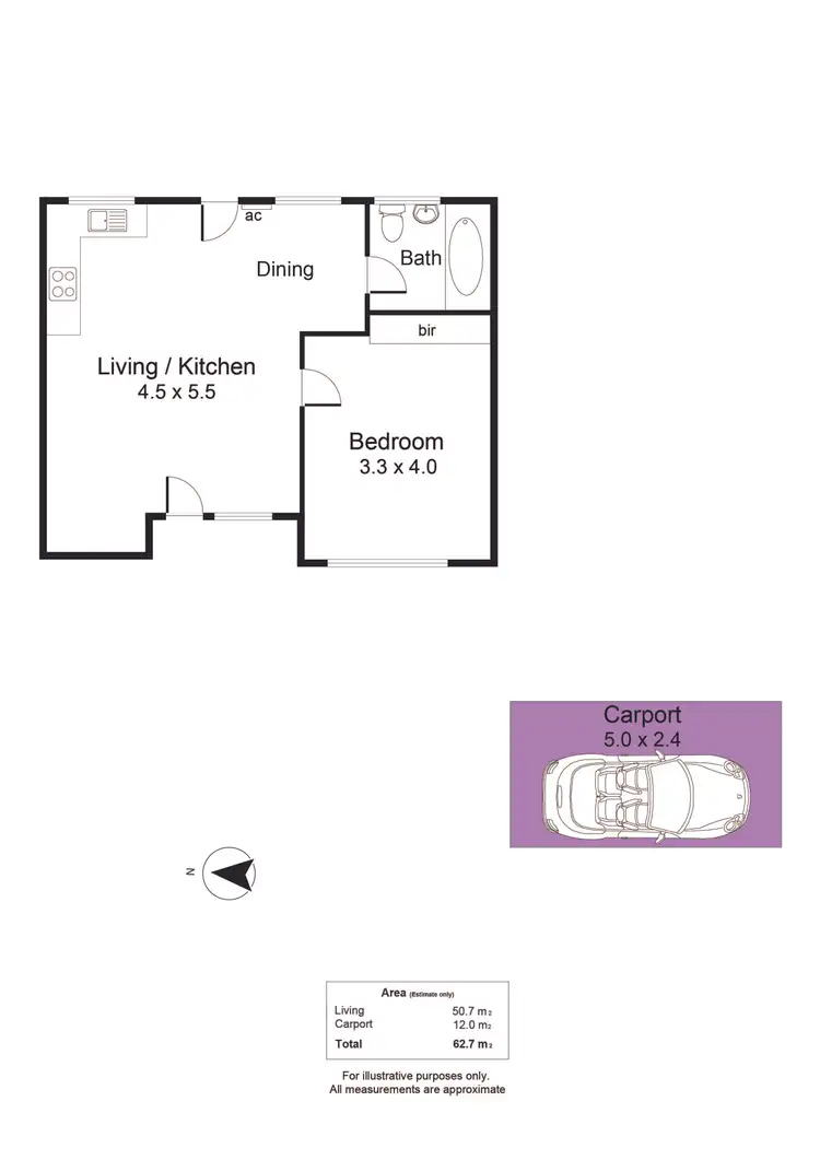 Floorplan of Homely unit listing, 4/2 Tarlton Street, Somerton Park SA 5044