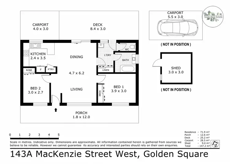 Floorplan of Homely house listing, 143A Mackenzie Street West, Golden Square VIC 3555