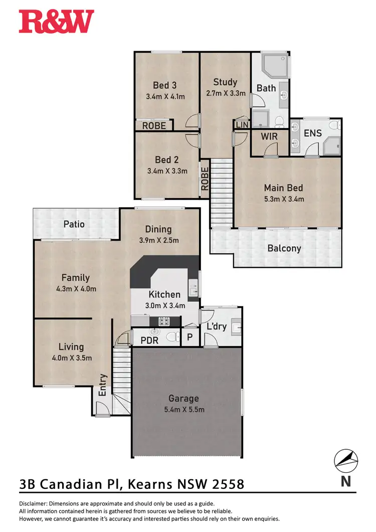 Floorplan of Homely house listing, 3B Canadian Place, Kearns NSW 2558