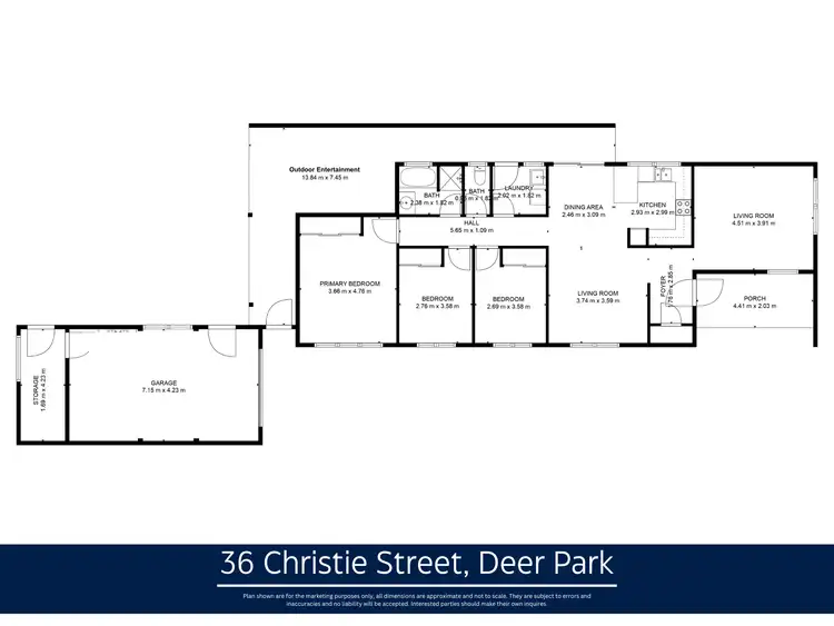 Floorplan of Homely house listing, 36 Christie Street, Deer Park VIC 3023