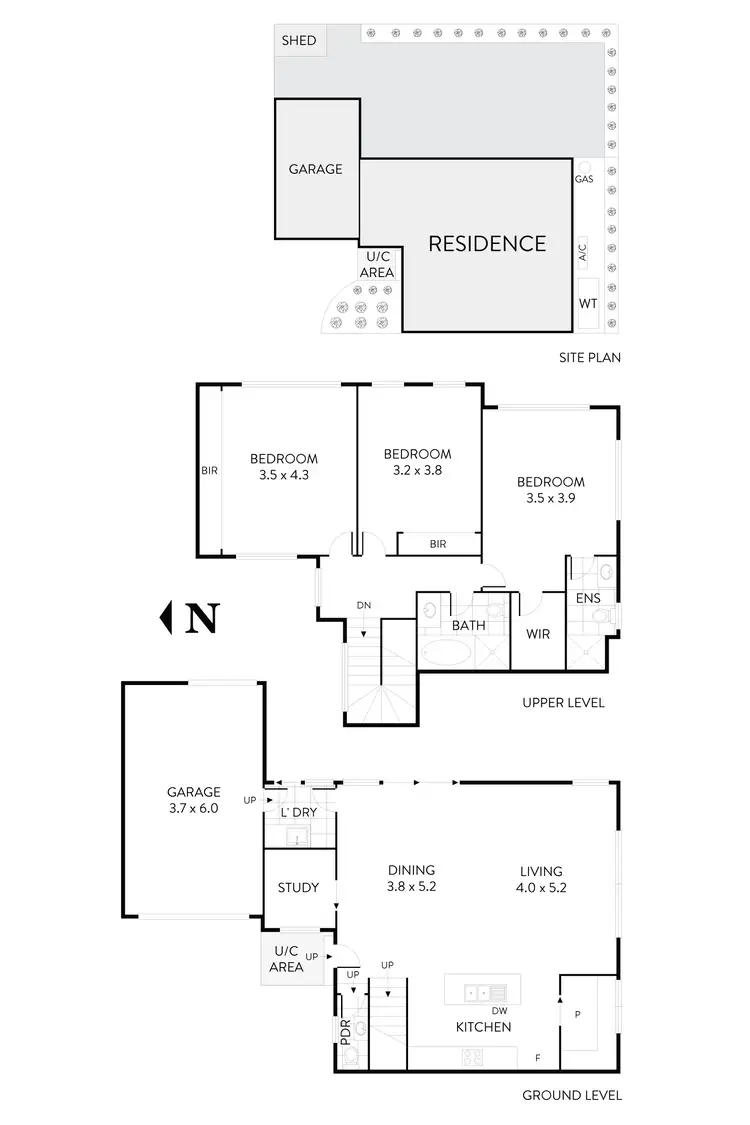 Floorplan of Homely townhouse listing, 3/7 Bowes Avenue, Airport West VIC 3042
