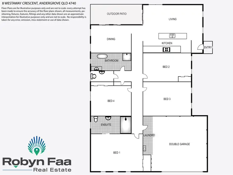 Floorplan of Homely house listing, 8 Westaway Crescent, Andergrove QLD 4740
