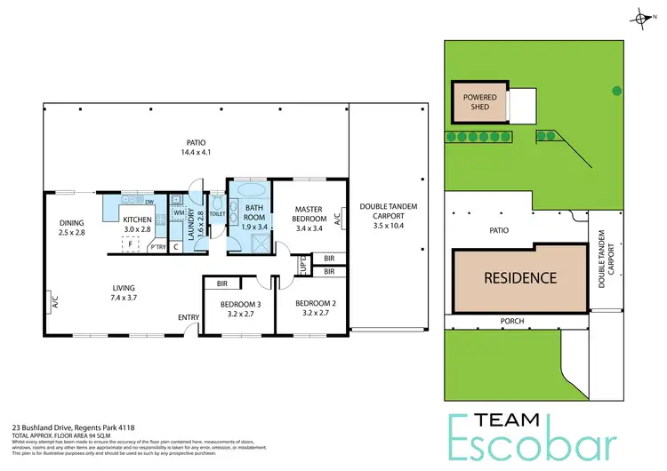 Floorplan of Homely house listing, 23 Bushland Drive, Regents Park QLD 4118