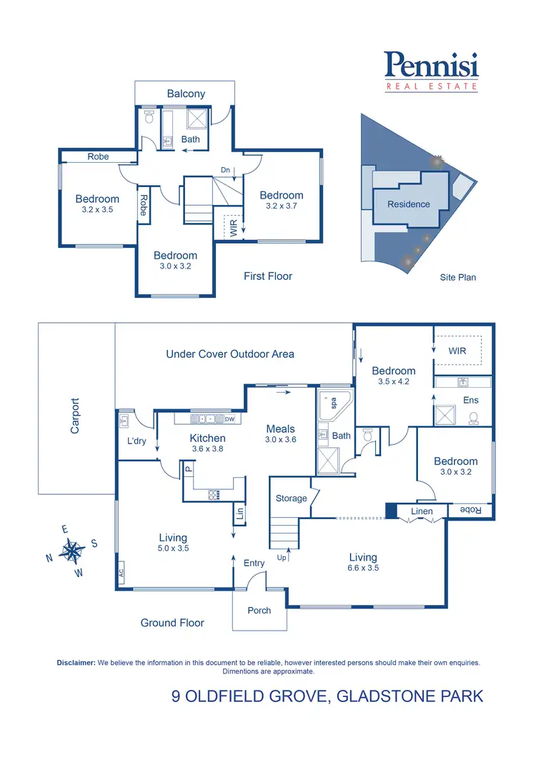 Floorplan of Homely house listing, 9 Oldfield Grove, Gladstone Park VIC 3043
