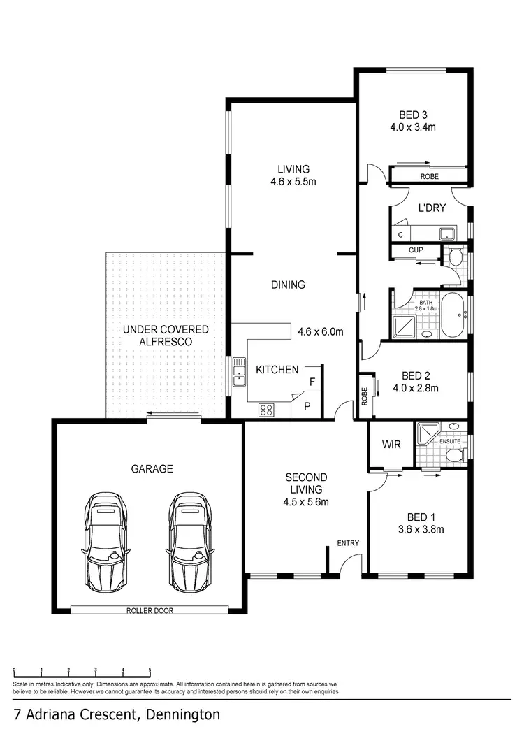Floorplan of Homely house listing, 7 Adriana Crescent, Dennington VIC 3280