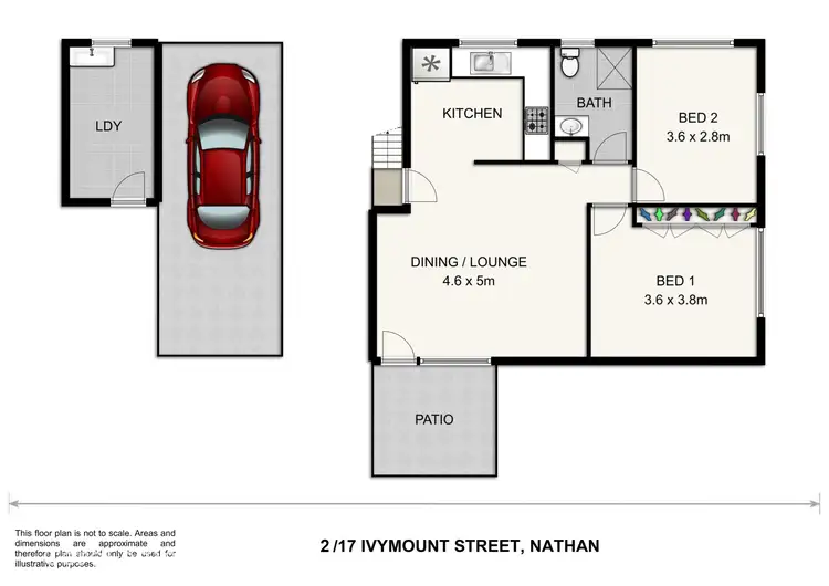 Floorplan of Homely unit listing, 2/17 Ivymount Street, Nathan QLD 4111