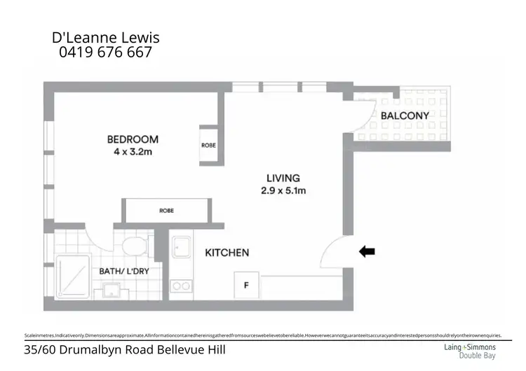 Floorplan of Homely apartment listing, Apartment 35/60 Drumalbyn Road, Bellevue Hill NSW 2023