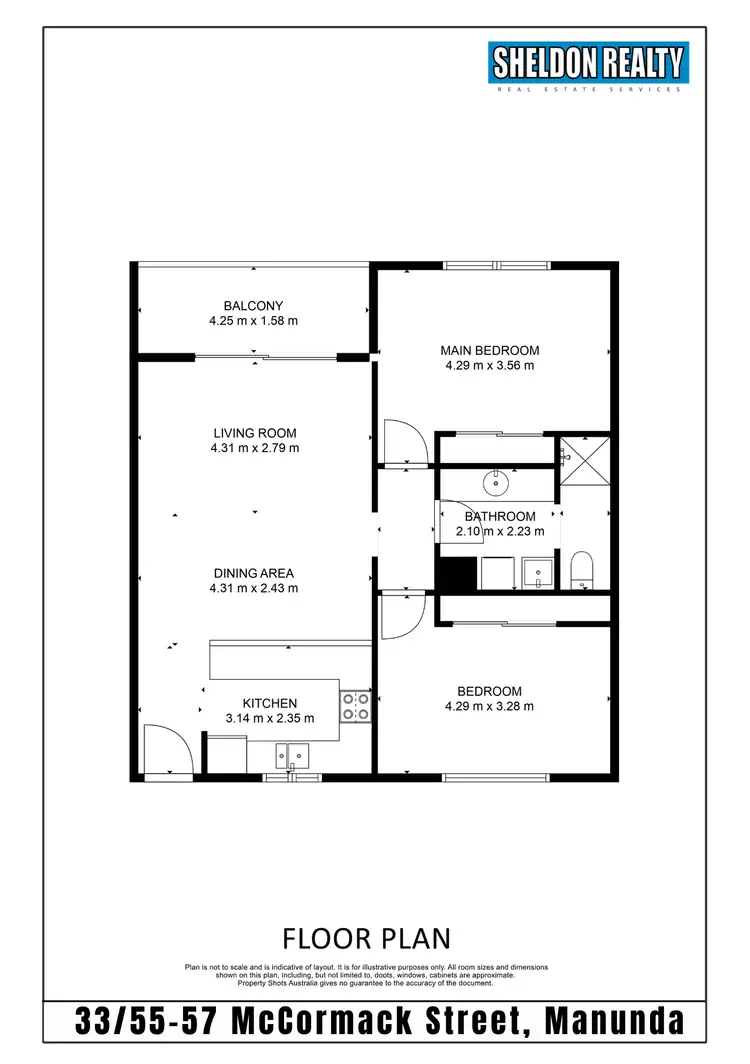 Floorplan of Homely apartment listing, 33/55-57 McCormack Street, Manunda QLD 4870