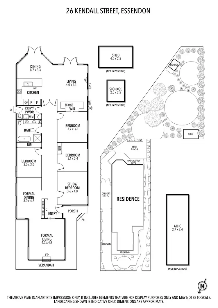 Floorplan of Homely house listing, 26 Kendall Street, Essendon VIC 3040
