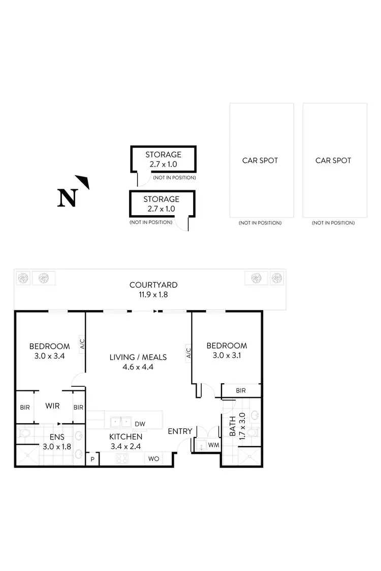 Floorplan of Homely apartment listing, G6/95 Buckley Street, Moonee Ponds VIC 3039