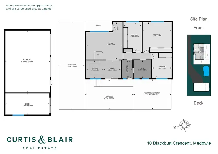 Floorplan of Homely house listing, 10 Blackbutt Crescent, Medowie NSW 2318