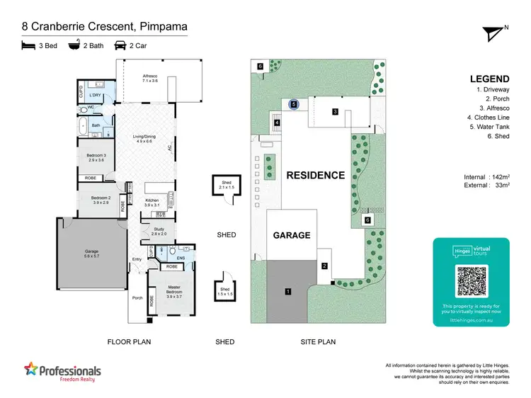 Floorplan of Homely house listing, 8 Cranberrie Crescent, Pimpama QLD 4209
