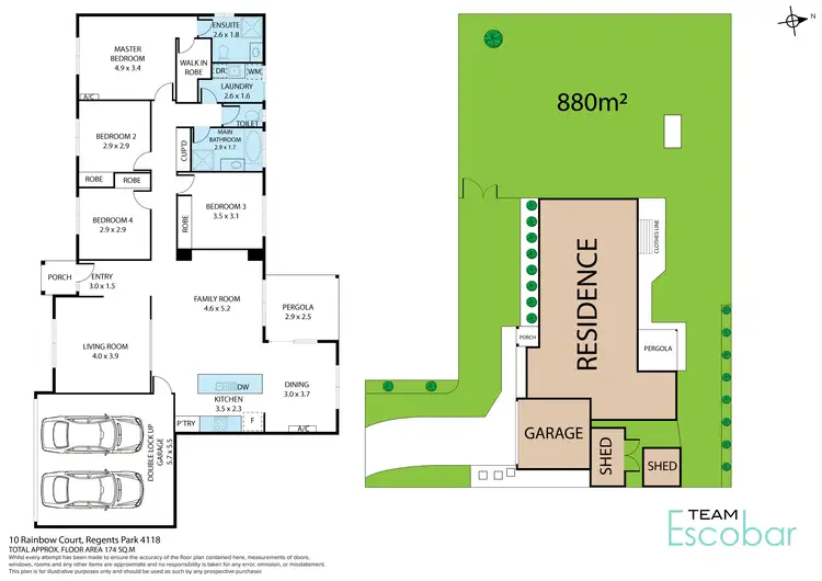 Floorplan of Homely house listing, 10 Rainbow Court, Regents Park QLD 4118