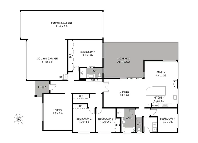 Floorplan of Homely house listing, 19 Egret Place, Blackbutt NSW 2529