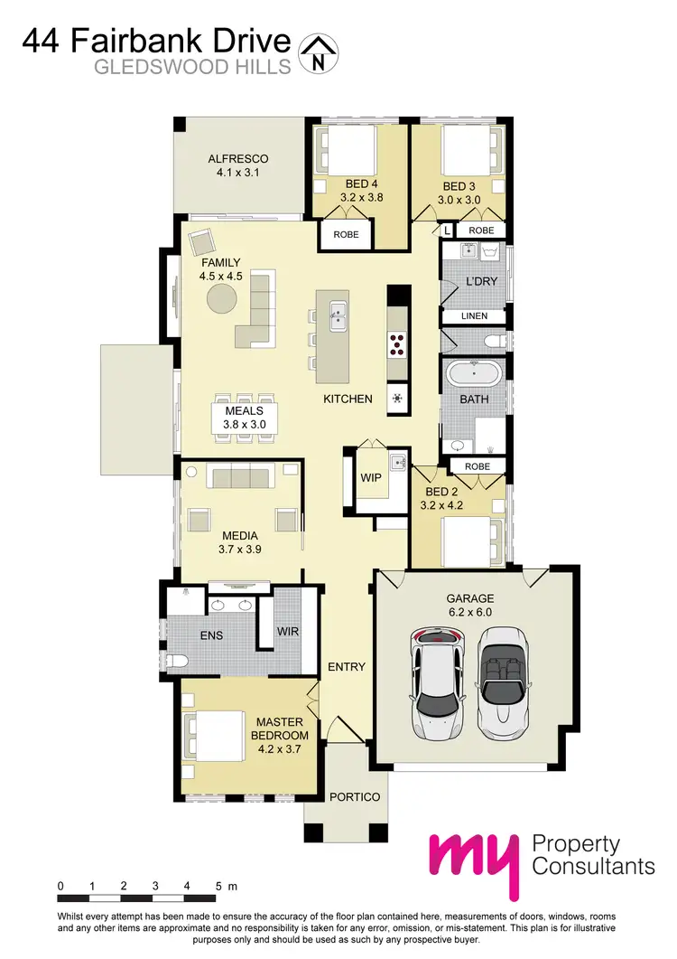Floorplan of Homely house listing, 44 Fairbank Drive, Gledswood Hills NSW 2557