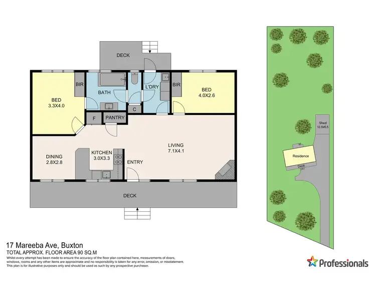 Floorplan of Homely house listing, 17 Mareeba Avenue, Buxton VIC 3711