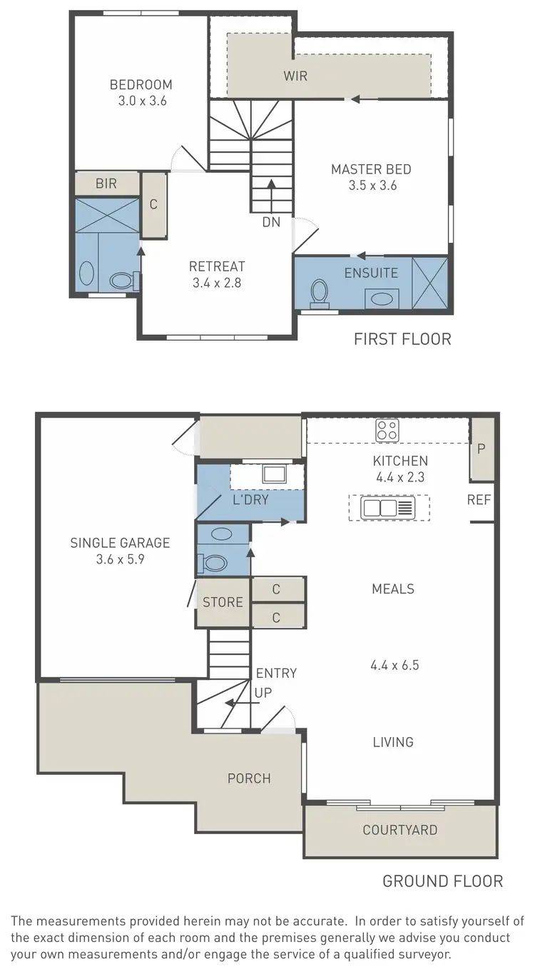 Floorplan of Homely townhouse listing, 3/21 Tulloch Street, Deer Park VIC 3023