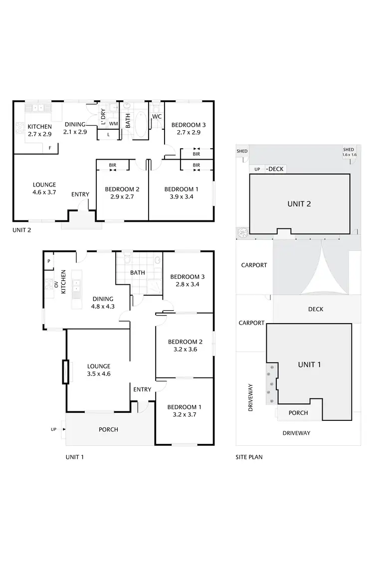 Floorplan of Homely house listing, 1&2/15 Wyong Street, Keilor East VIC 3033