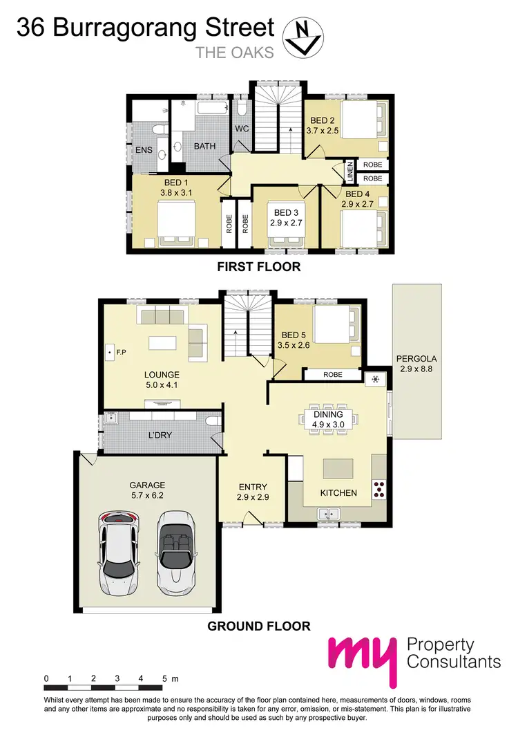 Floorplan of Homely house listing, 36 Burragorang Street, The Oaks NSW 2570