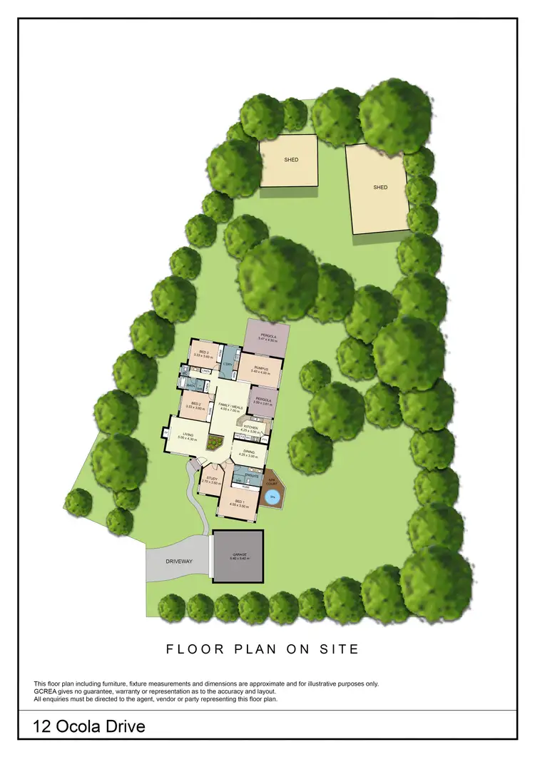 Floorplan of Homely house listing, 12 Ocola Drive, Tamborine Mountain QLD 4272