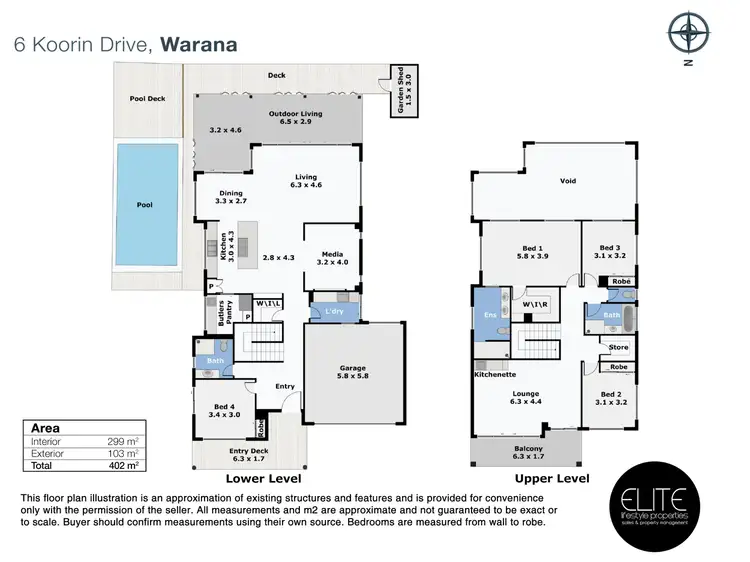 Floorplan of Homely house listing, 6 Koorin Drive, Warana QLD 4575