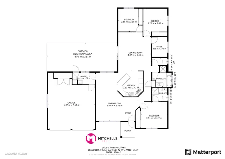 Floorplan of Homely house listing, 21 Heather Way, Urraween QLD 4655