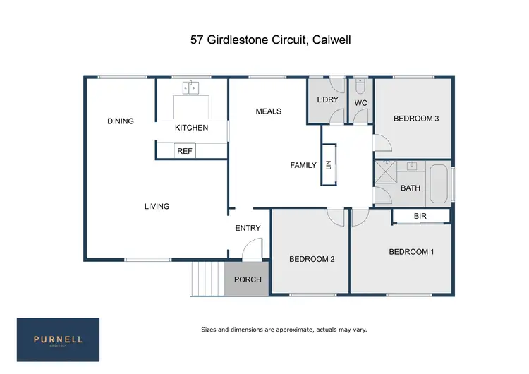 Floorplan of Homely house listing, 57 Girdlestone Circuit, Calwell ACT 2905