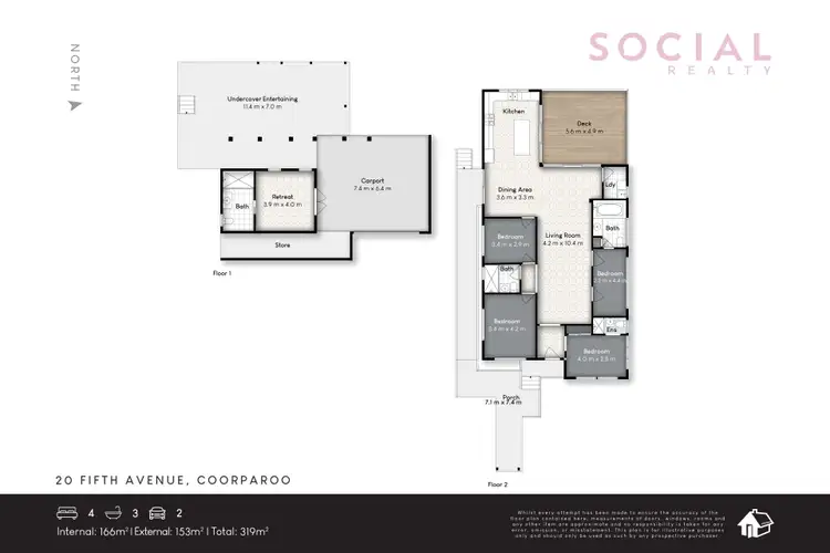 Floorplan of Homely house listing, 20 Fifth Avenue, Coorparoo QLD 4151
