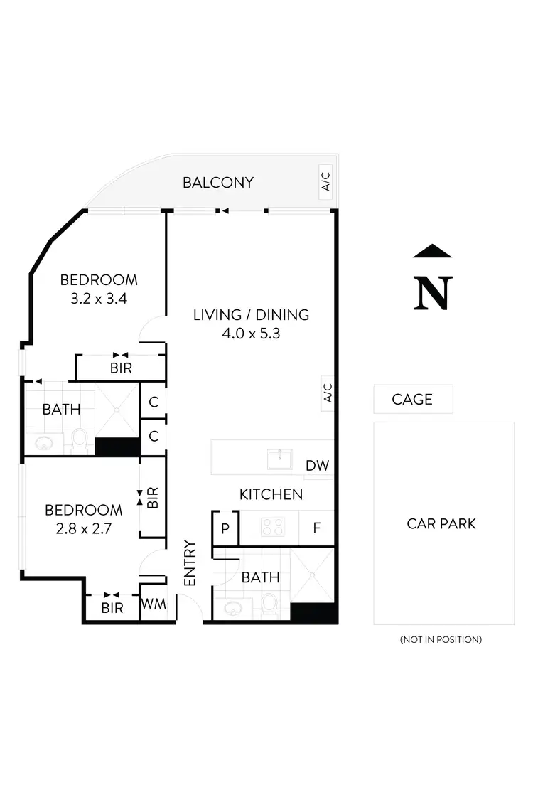 Floorplan of Homely apartment listing, 1021/40 Hall Street, Moonee Ponds VIC 3039