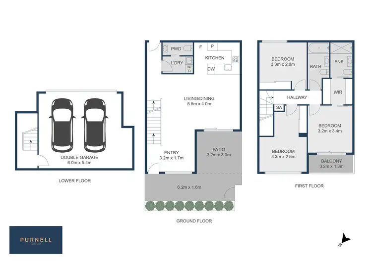 Floorplan of Homely townhouse listing, 15/14 Hartley Street, Turner ACT 2612