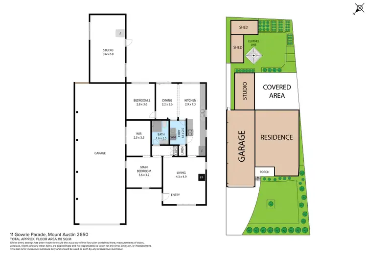 Floorplan of Homely house listing, 11 Gowrie Parade, Mount Austin NSW 2650