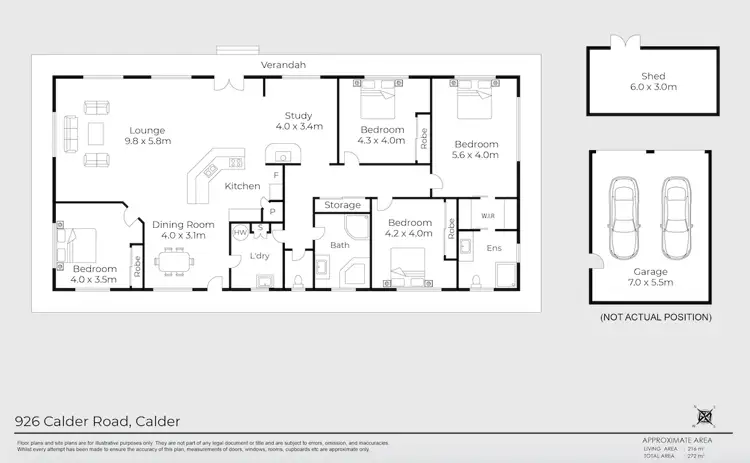 Floorplan of Homely house listing, 926 Calder Road, Calder TAS 7325