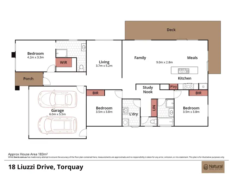 Floorplan of Homely house listing, 18 Liuzzi Drive, Torquay VIC 3228