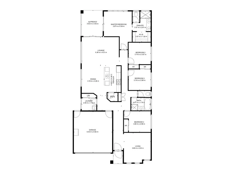Floorplan of Homely house listing, 6 Barrangi Drive, Tarneit VIC 3029