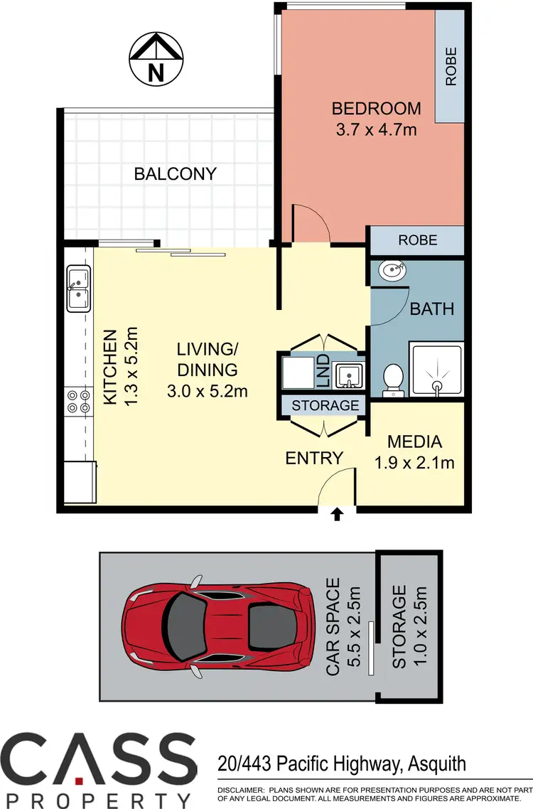 Floorplan of Homely apartment listing, 20/443 Pacific Highway, Asquith NSW 2077